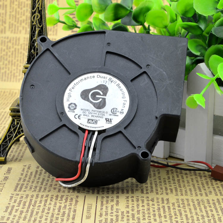 Original AVC F9733B12LG Cooling Fan 12V 0.72A 8.64W 3wires F9733B12LG Fans